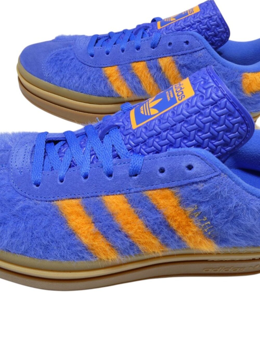 Adidas Women’s Gazelle Bold JS3906 Blue Orange Platform Sneakers Size 9 Lace Up - Picture 4 of 11